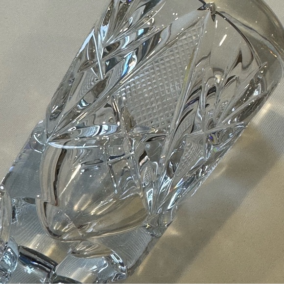Vintage Bell shaped SOLID Crystal Glass Decanter STOPPER 5” long